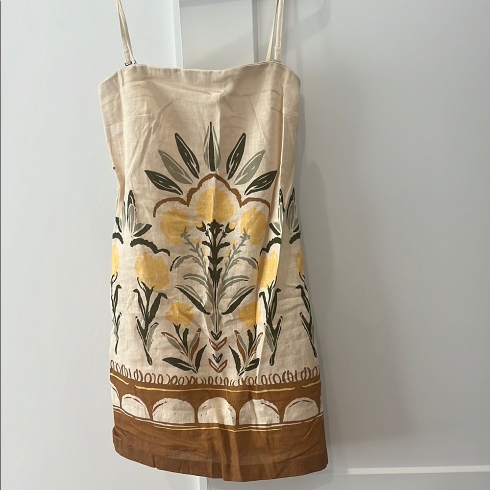 Floral Print Dress with Spaghetti Straps